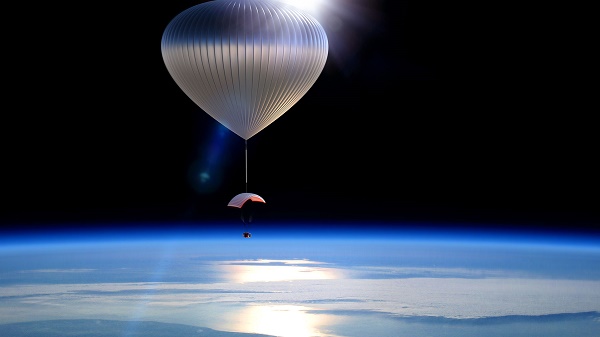 Balloon in the stratosphere