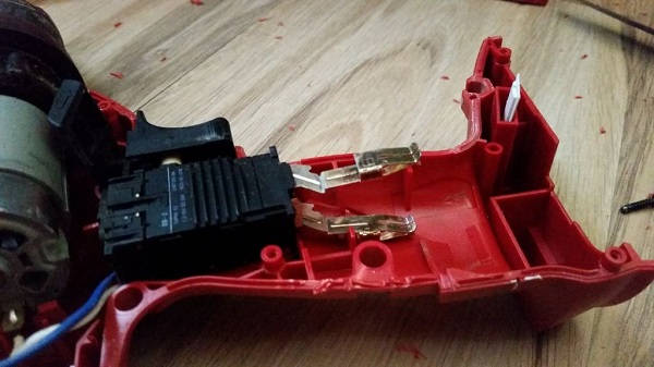 Disassembled screwdriver