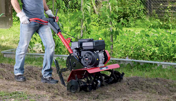 Cultivator in the country