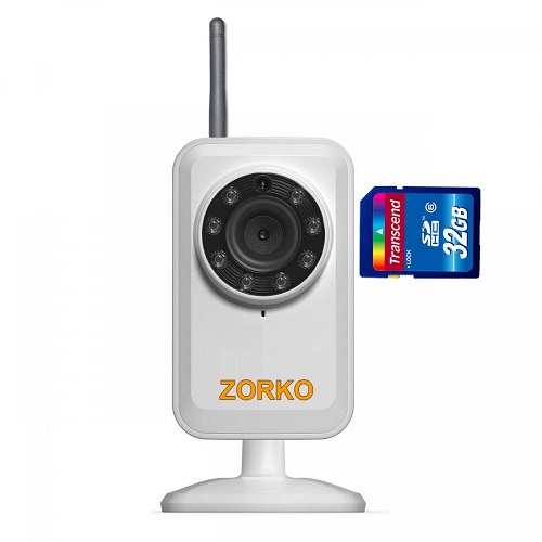 Camera with memory card