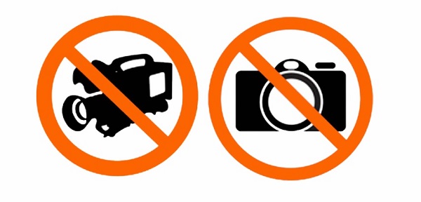 Prohibition of photo and video shooting