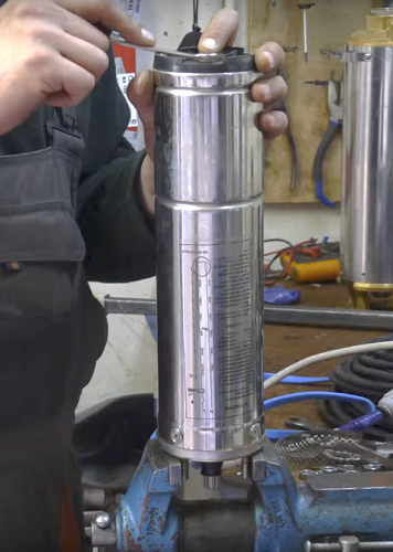 Electric motor in vice