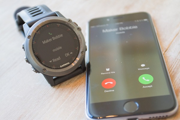 Synchronization of hours with the smartphone
