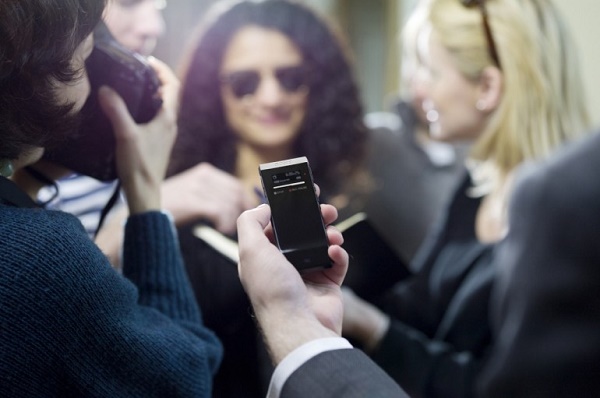 Voice recorder in hand