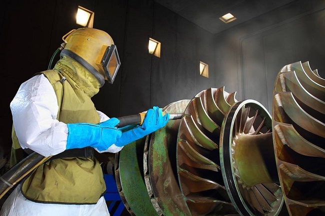Sandblasting procedure