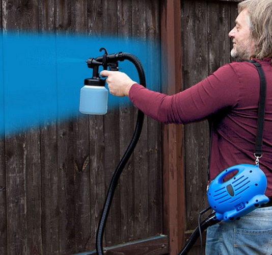 spray gun with shoulder compressor