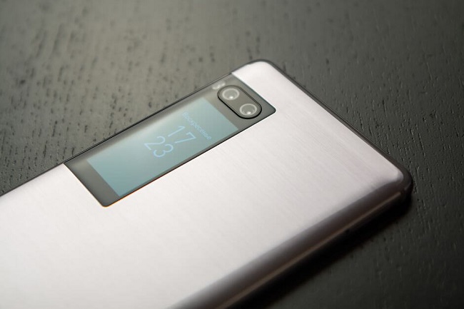 The second display of the smartphone