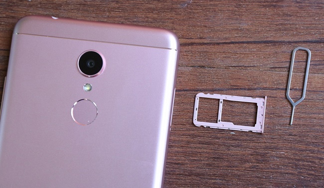 Slot for card and sim card