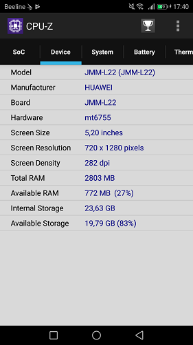 Specifications