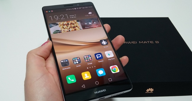 Smartphone screen at an angle