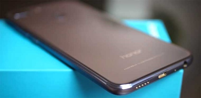The back of the smartphone