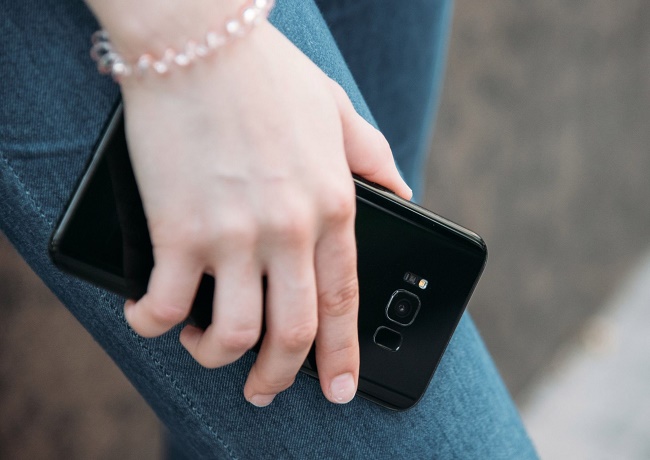 Smartphone in hand