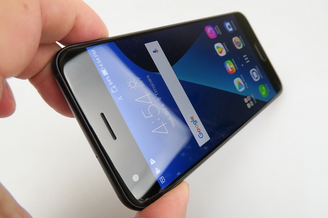 Screen at an angle
