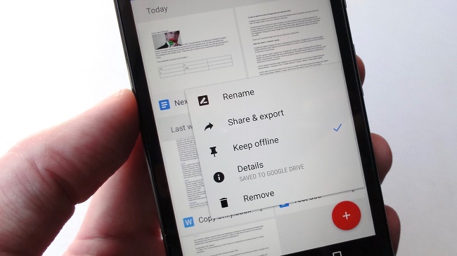 View documents on a smartphone
