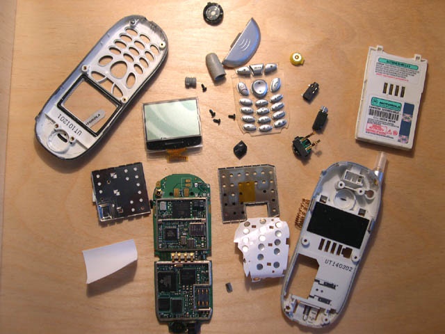 Mobile phone inside