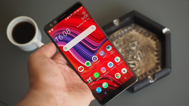 Smartphone in hand